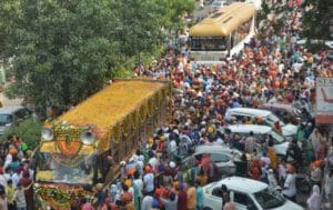 पालकी साहिब के दर्शनों के लिए उमड़ा संगतों का सैलाब
