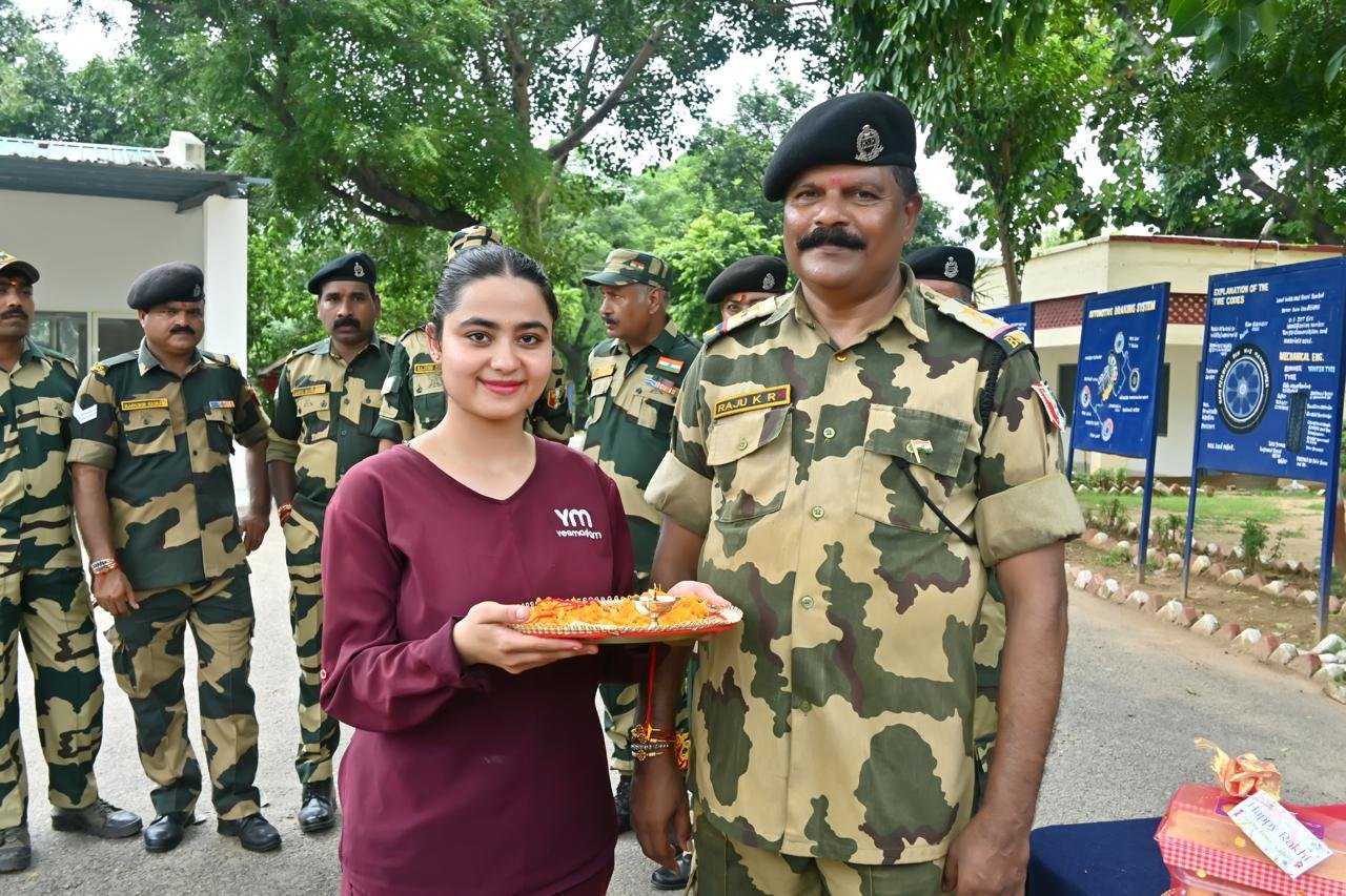 Yesmadam raksha bandhan with bsf mission bandhan