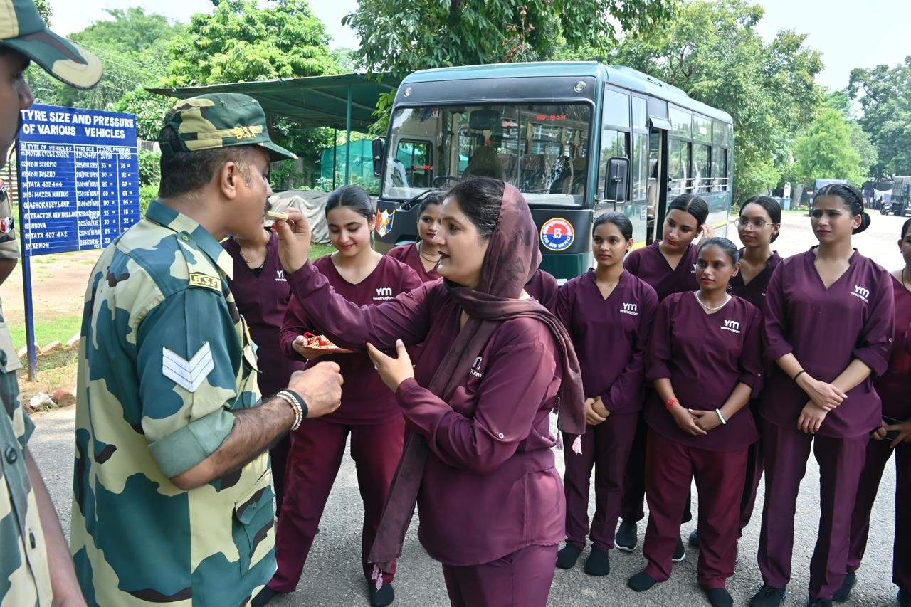 Yesmadam raksha bandhan with bsf mission bandhan