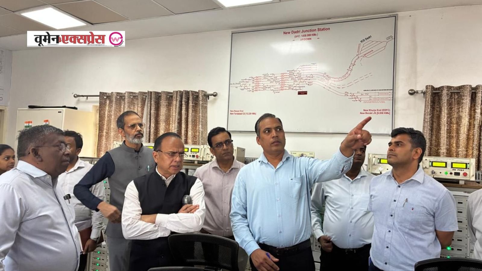 रेलवे बोर्ड अधिकारियों ने किया WDFC निरीक्षण, न्यू दादरी से न्यू श्री माधोपुर तक चला रेलकार दौरा
